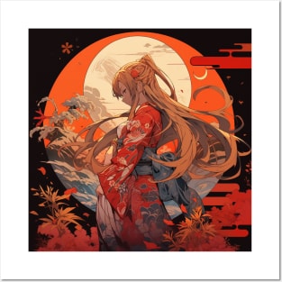 asuna kimono Posters and Art